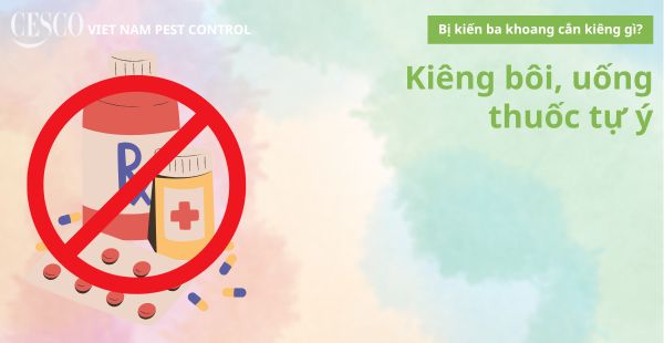 bị kiến ba khoang cắn phải kiêng dùng thuốc tùy tiện rất nguy hiểm